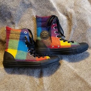 Colorful Converse-Woolrich high tops